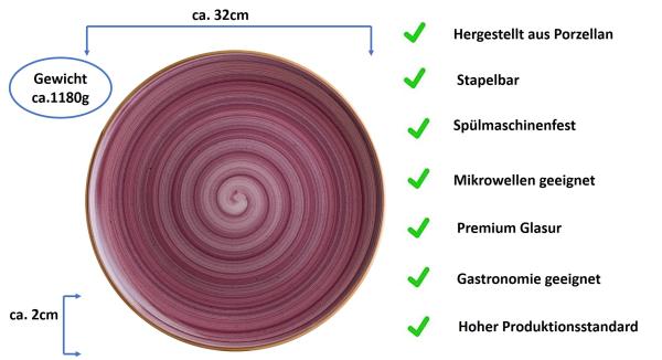 Aura Blackberry Gourmet Pizzateller 32cm